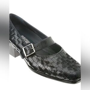 DREW Trish Black Woven Mary Jane NWT- SZ 8 N